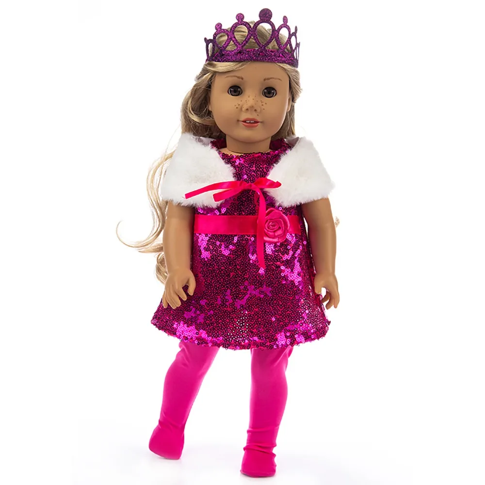 4 Pcs in 1, Doll Dress Suit Fit for 18 inch American Girl Doll and Doll accessories Children best Gift (Shoes are not included)
4 Pcs in 1, Doll Dress Suit Fit for 18 inch American Girl Doll and Doll accessories Children best Gift (Shoes are not included)