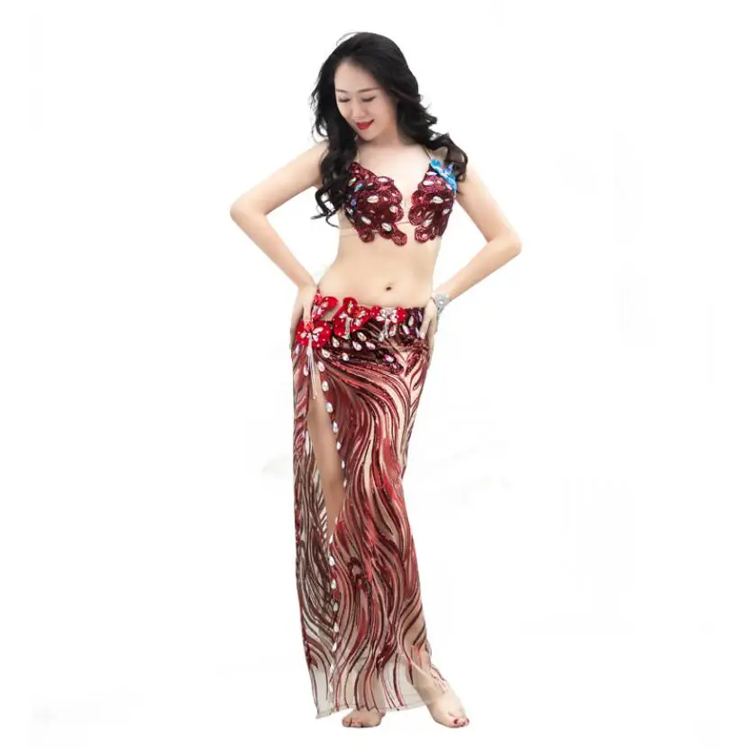 Golden Belly Dance Costume Adult Female Oriental Dance Performance Set Color Diamond Bra + Printed Skirt 2pcs
Golden Belly Dance Costume Adult Female Oriental Dance Performance Set Color Diamond Bra + Printed Skirt 2pcs
