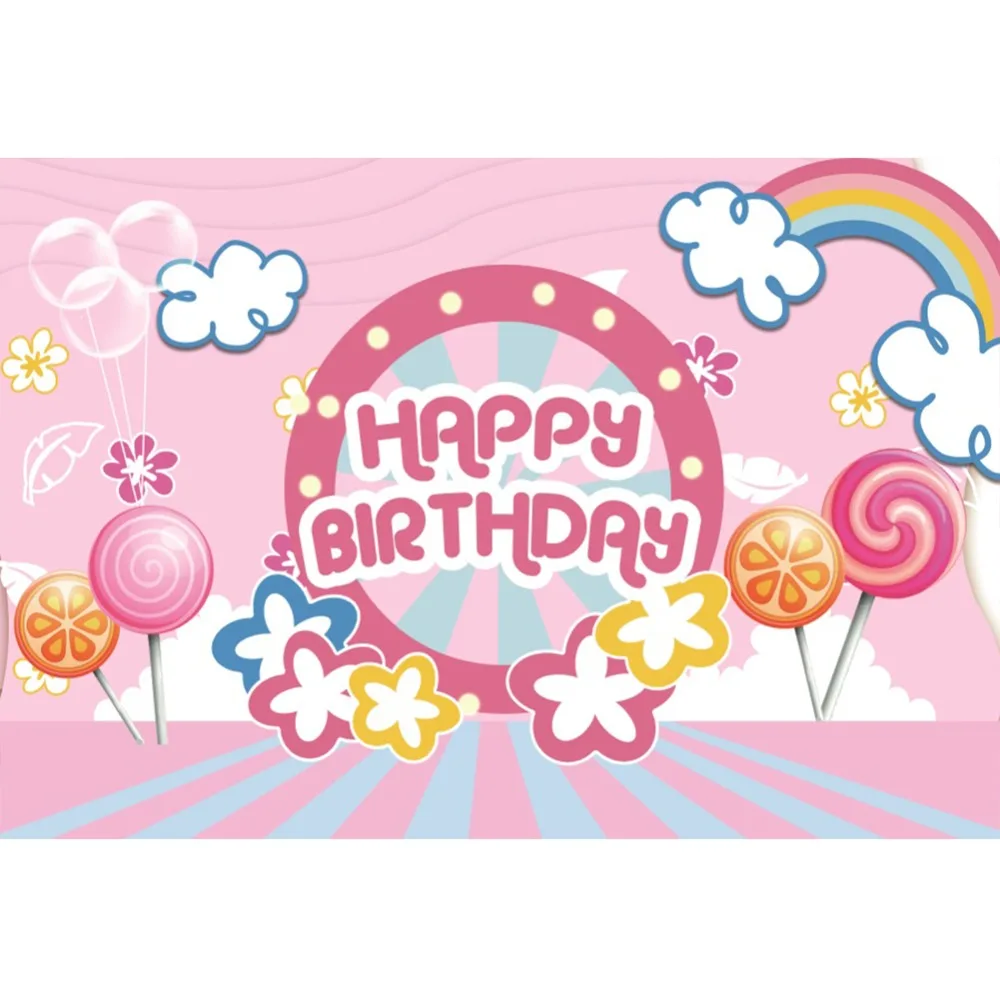 Laeacco Happy Birthday Balloons Rainbow Lollipops Stripe Baby Cartoon Scene Photo Backgrounds Photography Photo Backdrops Studio
Laeacco Happy Birthday Balloons Rainbow Lollipops Stripe Baby Cartoon Scene Photo Backgrounds Photography Photo Backdrops Studio