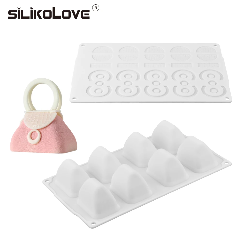 SILIKOLOVE New Silicone Molds for Baking Desserts Chiffon Mousse Lady's Bag Cake Molds 2Piece/Set
SILIKOLOVE New Silicone Molds for Baking Desserts Chiffon Mousse Lady's Bag Cake Molds 2Piece/Set