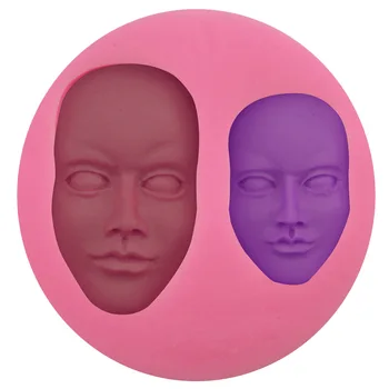 Fashion Man and woman Face Silicone Mold Chocolate Candy Confeitaria Jello Art Doll Fondant Cake Mold Kitchen Dining Bakeware
Fashion Man and woman Face Silicone Mold Chocolate Candy Confeitaria Jello Art Doll Fondant Cake Mold Kitchen Dining Bakeware