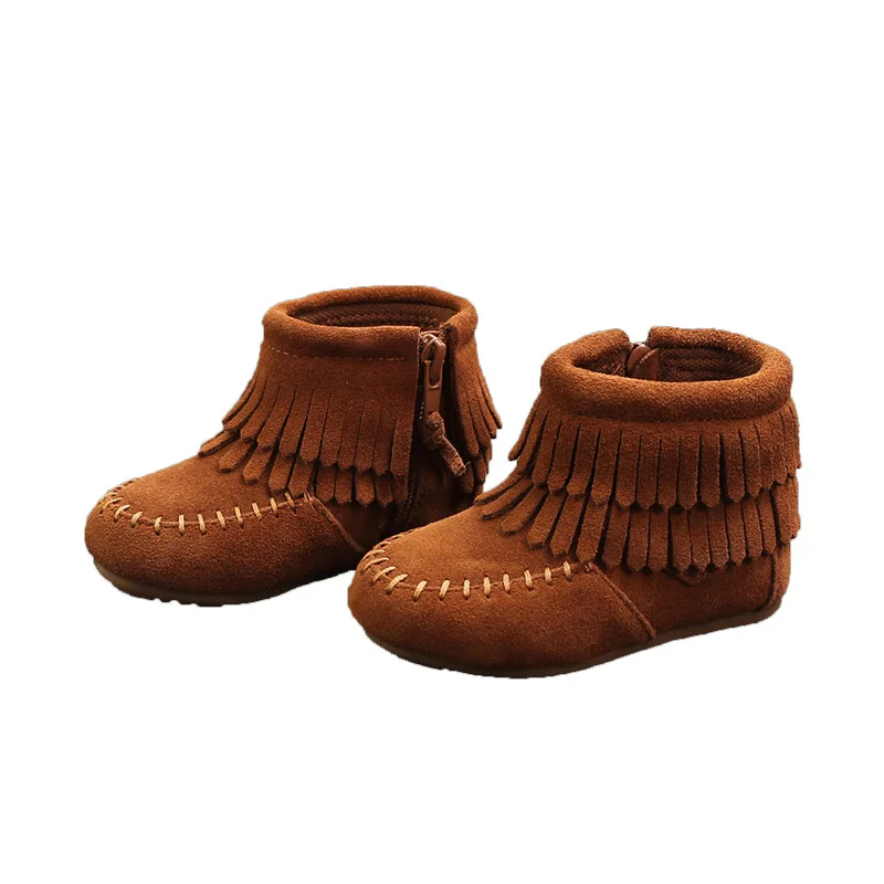 Fringe Girls Boots Fur Thick Warm Children's Shoes Genuine leather Shoes Top Quality Baby Cotton Zip Kids Snow Boots Winter
Fringe Girls Boots Fur Thick Warm Children's Shoes Genuine leather Shoes Top Quality Baby Cotton Zip Kids Snow Boots Winter