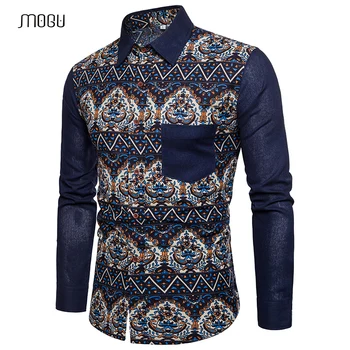 MOGU Spliced Shirts with Long Sleeve 2018 Spring Classic Leisure Floral Mans Shirts Big Size Camisas Masculina 5XL
MOGU Spliced Shirts with Long Sleeve 2018 Spring Classic Leisure Floral Mans Shirts Big Size Camisas Masculina 5XL