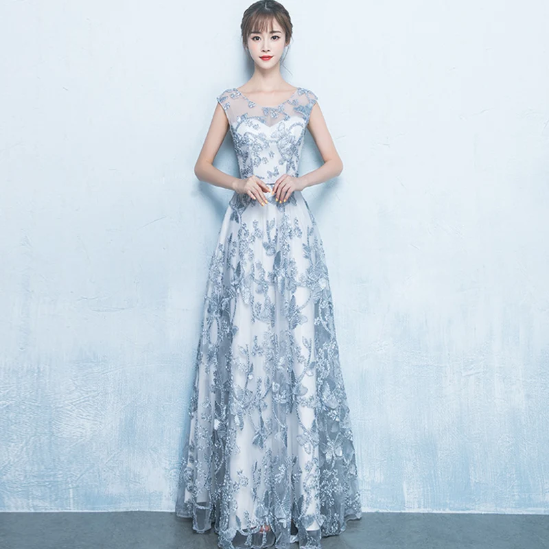 Illusion O-Neck A Line Evening Dress 2018 New Stylish Sleeveless Banquet Prom Party Dress Evening Gowns vestido de festa
Illusion O-Neck A Line Evening Dress 2018 New Stylish Sleeveless Banquet Prom Party Dress Evening Gowns vestido de festa