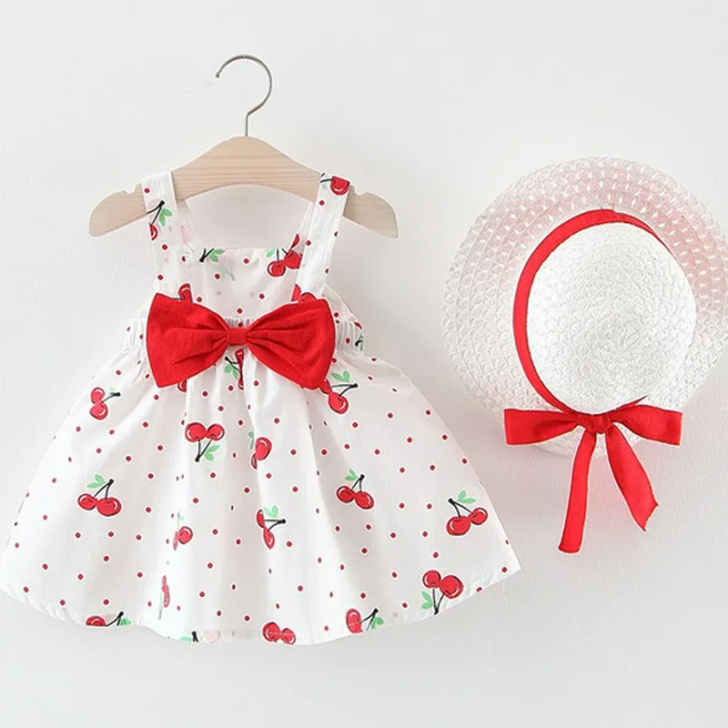 Baby Girls Dresses 2019 Summer Clothing Baby Sleeveless Birthday Party Princess Print Dress Children's Hat 2 Pieces Set
Baby Girls Dresses 2019 Summer Clothing Baby Sleeveless Birthday Party Princess Print Dress Children's Hat 2 Pieces Set
