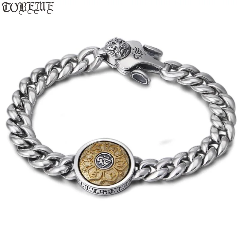 Real 925 Silver Tibetan Six Words Proverb Bracelet Thai Silver Buddhist OM Mani Padme Hum Bracelet Pure Silver Good Luck Bracele
Real 925 Silver Tibetan Six Words Proverb Bracelet Thai Silver Buddhist OM Mani Padme Hum Bracelet Pure Silver Good Luck Bracele