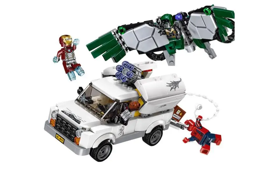 New SpiderMan Super Heroes Homecoming Building Blocks DIY Educational Bricks toys 76083 Compatible with Lego Best Gift
New SpiderMan Super Heroes Homecoming Building Blocks DIY Educational Bricks toys 76083 Compatible with Lego Best Gift