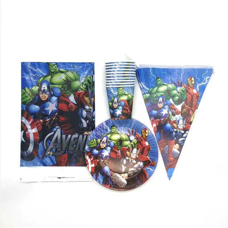 New Sale Avengers Theme 31Pcs/Lot Children Birthday Party Disposable Paper Table Cover Wedding Cup Plate Flag Decoration Supply
New Sale Avengers Theme 31Pcs/Lot Children Birthday Party Disposable Paper Table Cover Wedding Cup Plate Flag Decoration Supply
