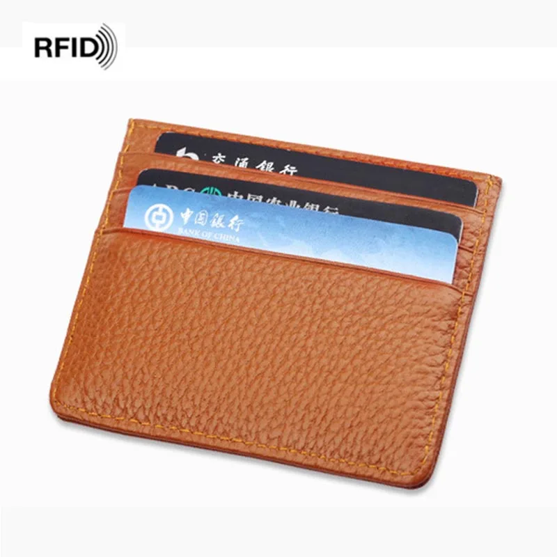 Rfid Blocking Leather Slim Men Credit Card Holder Card Organizer Male Front Pocket Wallets Purses Subway CardHolder
Rfid Blocking Leather Slim Men Credit Card Holder Card Organizer Male Front Pocket Wallets Purses Subway CardHolder