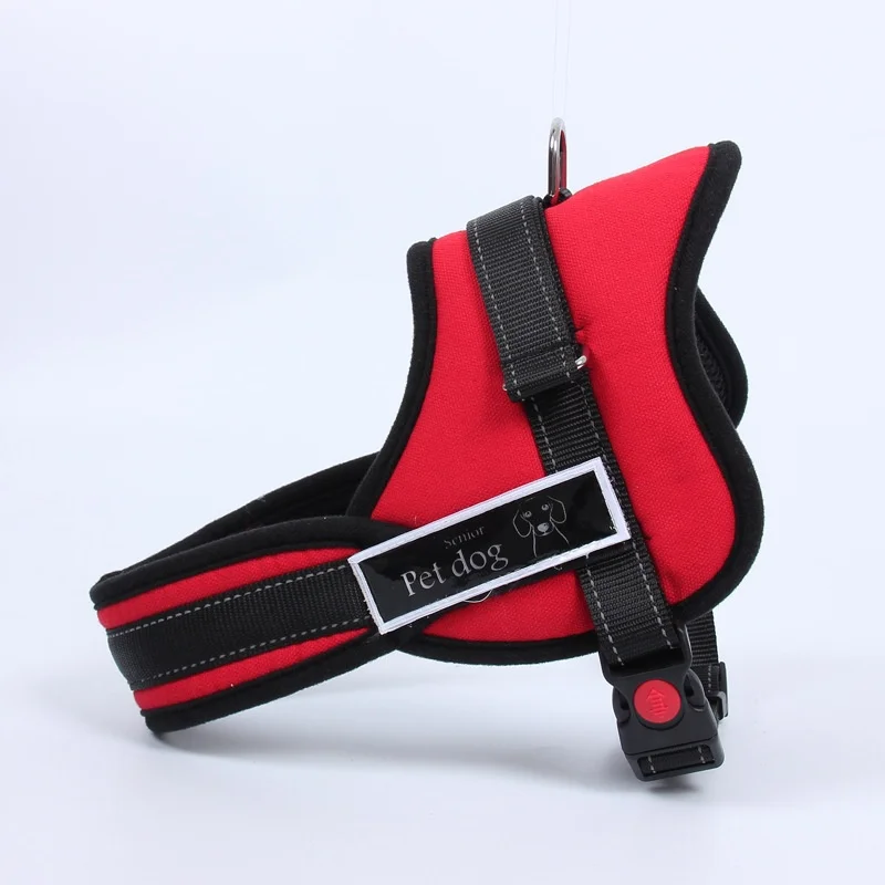 Luxury Collar Reflective Police K9 Soft Harness | DogsMall-International