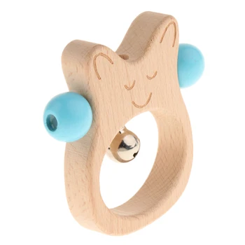 Wooden Baby Rattle Handbell Montessori Hear & Vision Development Sensory Toys - Animal Handbell
Wooden Baby Rattle Handbell Montessori Hear & Vision Development Sensory Toys - Animal Handbell