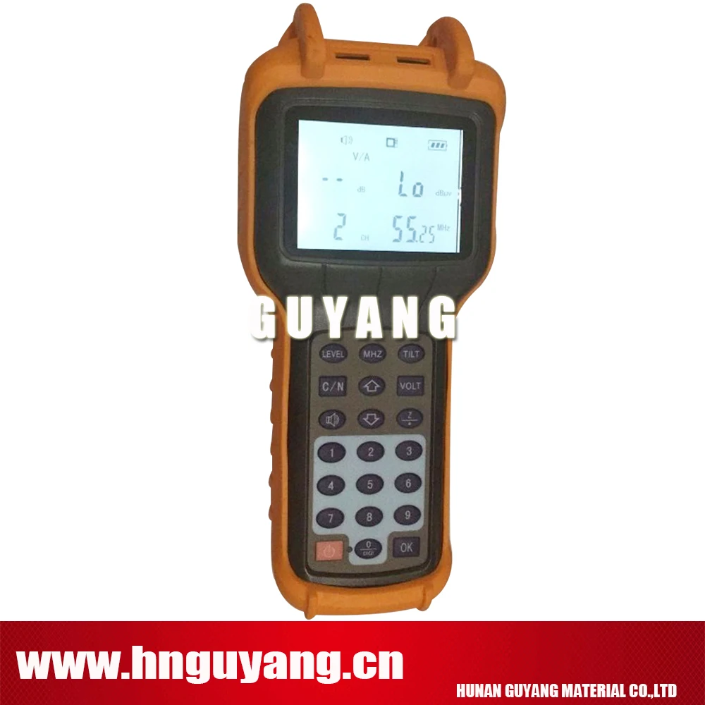 GUYANG GY1127DQ 5~870MHz Signal Level Meter ( Spectrum, MER, BER , Tilt , Channel Power, A/V, C/N,Average Power test)
GUYANG GY1127DQ 5~870MHz Signal Level Meter ( Spectrum, MER, BER , Tilt , Channel Power, A/V, C/N,Average Power test)