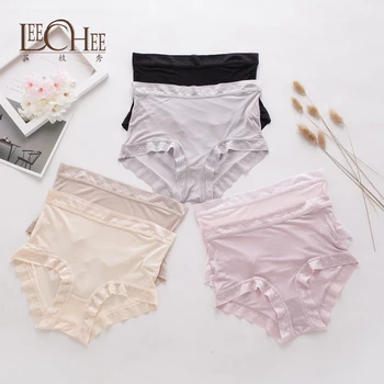 Silk Lower Waist Lace Panties Plus Size Women Comfortable Everyday Briefs silk Underpants Female Seamless Edge Panties Leechee
Silk Lower Waist Lace Panties Plus Size Women Comfortable Everyday Briefs silk Underpants Female Seamless Edge Panties Leechee