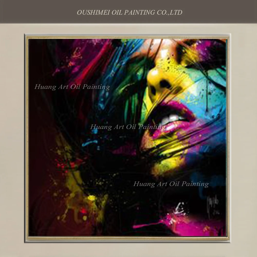 New 100% Hand Painted Black Background Oil Painting Wall Decor Character Painting On Canvas Color Sexy Women Face Art Painting
New 100% Hand Painted Black Background Oil Painting Wall Decor Character Painting On Canvas Color Sexy Women Face Art Painting