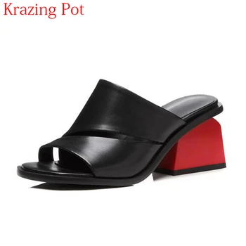 2019 Fashion Large Size Genuine Leather Mixed Colors Summer Shoes Round Peep Toe Mules Med Heels Slingbacks Women Sandals L07
2019 Fashion Large Size Genuine Leather Mixed Colors Summer Shoes Round Peep Toe Mules Med Heels Slingbacks Women Sandals L07