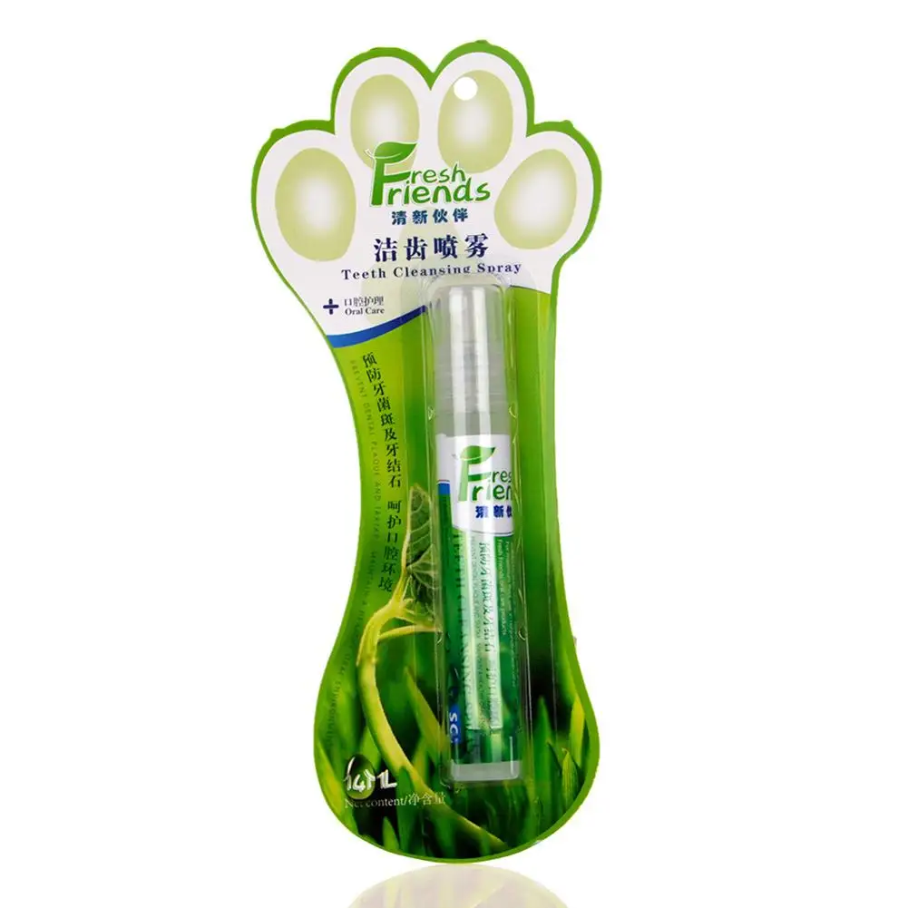 14ML Pet Dental Spray Fresh Smell Remove Odor Prevent Plaque Calculus Pet Tooth Cleaning Mist For Dog Cat Cleaning Supplies
14ML Pet Dental Spray Fresh Smell Remove Odor Prevent Plaque Calculus Pet Tooth Cleaning Mist For Dog Cat Cleaning Supplies