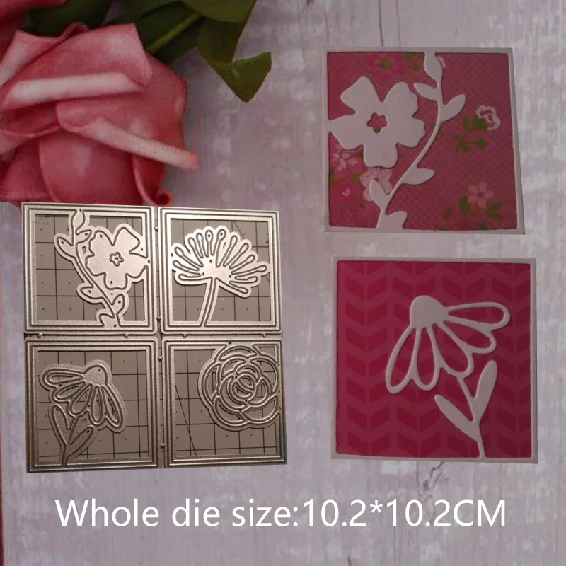 10.2*10.2cm Scrapbooking 2019 new Decorative Pattern Metal Cutting Dies Craft Stamps Embossing Card Making Stencil Frame
10.2*10.2cm Scrapbooking 2019 new Decorative Pattern Metal Cutting Dies Craft Stamps Embossing Card Making Stencil Frame