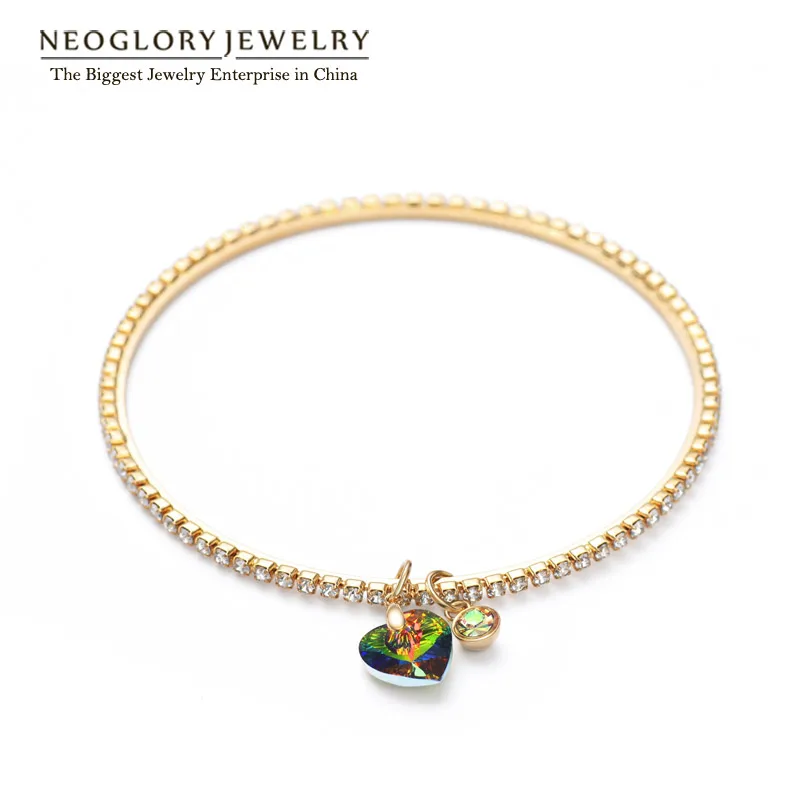 Neoglory Light Yellow Gold Color Austrian Rhinestone Heart Bracelet Bangle Manchette for Women Fashion Jewelry Brand 2018 Love
Neoglory Light Yellow Gold Color Austrian Rhinestone Heart Bracelet Bangle Manchette for Women Fashion Jewelry Brand 2018 Love