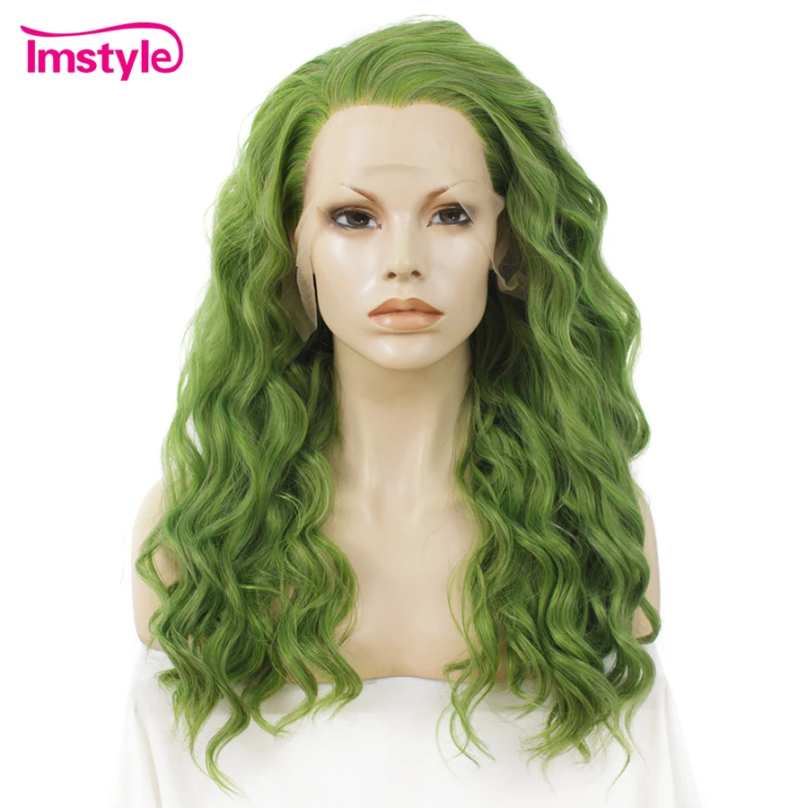Imstyle Green Wig Deep Wave Synthetic Lace Front Wig High Temperature Fiber Glueless Cosplay Wigs For Women Free Part
Imstyle Green Wig Deep Wave Synthetic Lace Front Wig High Temperature Fiber Glueless Cosplay Wigs For Women Free Part