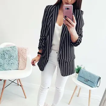 Office Lady Formal Jackets Open Front Ladies Blazer Coat Women Autumn Long Sleeve Slim Fit Fashion Casual Blazers
Office Lady Formal Jackets Open Front Ladies Blazer Coat Women Autumn Long Sleeve Slim Fit Fashion Casual Blazers