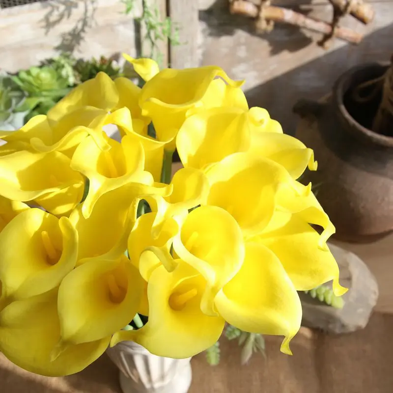 10pcs/lot Calla lily Artificial Flowers Wedding Bouquet Head Real Touch Fake Flowers For Home Table Party Decoration Accessories
10pcs/lot Calla lily Artificial Flowers Wedding Bouquet Head Real Touch Fake Flowers For Home Table Party Decoration Accessories