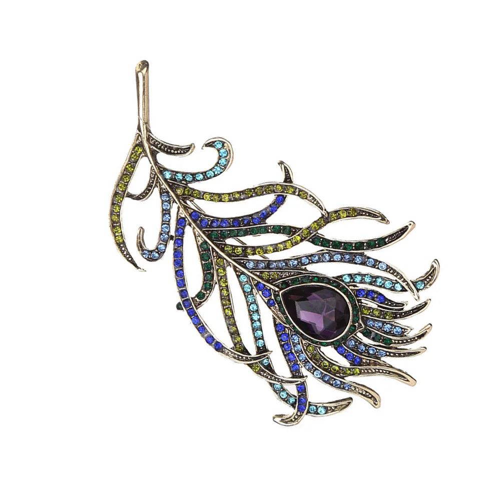 Fashion Vintage Women Romantic Feather Brooch Crystal Rhinestone Brooches Pin For Lady Dress Scarf Jewelry Accessories K
Fashion Vintage Women Romantic Feather Brooch Crystal Rhinestone Brooches Pin For Lady Dress Scarf Jewelry Accessories K