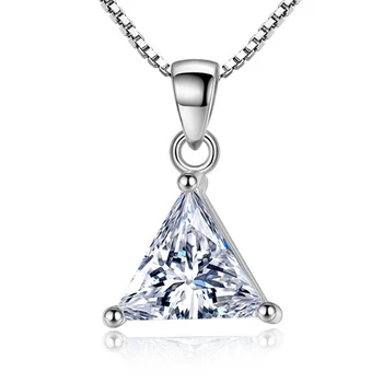 New female models silver color necklace pendant fashion simple dazzling triangular crystal pendant popular jewelry
New female models silver color necklace pendant fashion simple dazzling triangular crystal pendant popular jewelry