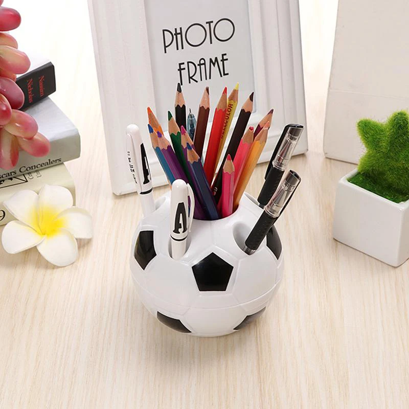 1pc Cute Football Pen Holder Stationery Pencil Organizer Desk Set Accessories Office School Round Container Desktop Box
1pc Cute Football Pen Holder Stationery Pencil Organizer Desk Set Accessories Office School Round Container Desktop Box
