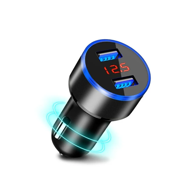 Dual USB Car USB Charger Digital LED Display 5V 3A Aluminium Alloy Fast Charging Voltage Monitoring
Dual USB Car USB Charger Digital LED Display 5V 3A Aluminium Alloy Fast Charging Voltage Monitoring