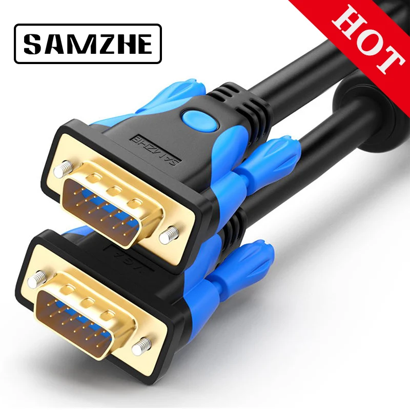 SAMZHE 1080P VGA Cable Gold-plated Connector 1.5m VGA Cable 2m 3m 5m for computer projector monitor screen
SAMZHE 1080P VGA Cable Gold-plated Connector 1.5m VGA Cable 2m 3m 5m for computer projector monitor screen