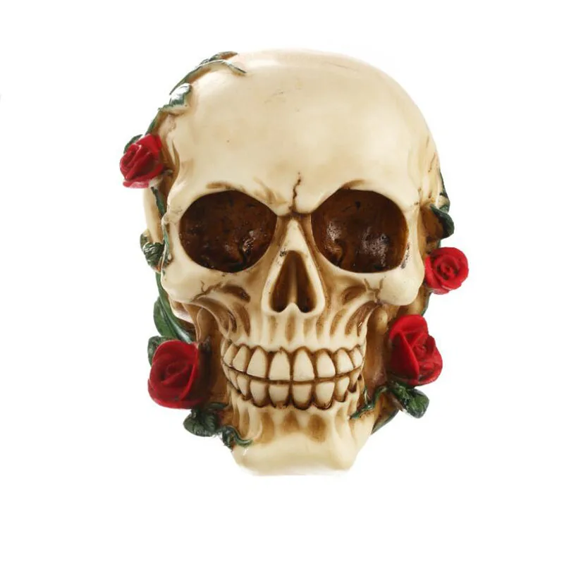 1pcs/lot Horror Props Creative Skeleton Halloween Decoration Skull With Rose Face Resin Bar Dec For Party Supplies Ornament
1pcs/lot Horror Props Creative Skeleton Halloween Decoration Skull With Rose Face Resin Bar Dec For Party Supplies Ornament