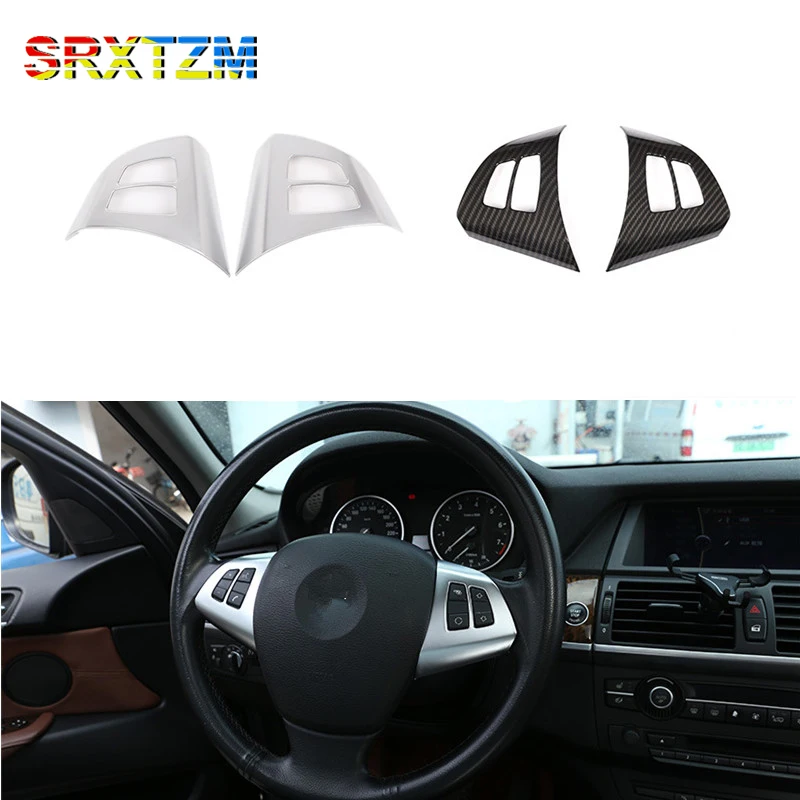SRXTZM 2pcs ABS Carbon Car Styling Steering Wheel Button Decoration Cover Trim Frame For BMW X5 E70 2008-2013 X6 E71 2010-2013
SRXTZM 2pcs ABS Carbon Car Styling Steering Wheel Button Decoration Cover Trim Frame For BMW X5 E70 2008-2013 X6 E71 2010-2013