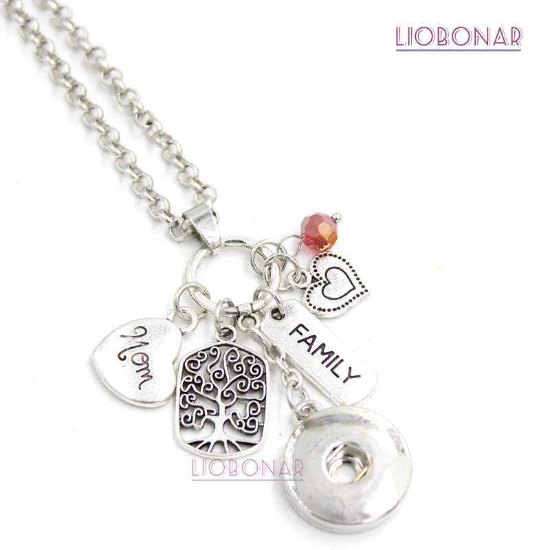 1PC New Arrival 18mm Snap Jewelry Family MOM Necklace Family Tree Charms Snap Pendant Necklace Gift for Mother mom Collar Bijoux
1PC New Arrival 18mm Snap Jewelry Family MOM Necklace Family Tree Charms Snap Pendant Necklace Gift for Mother mom Collar Bijoux