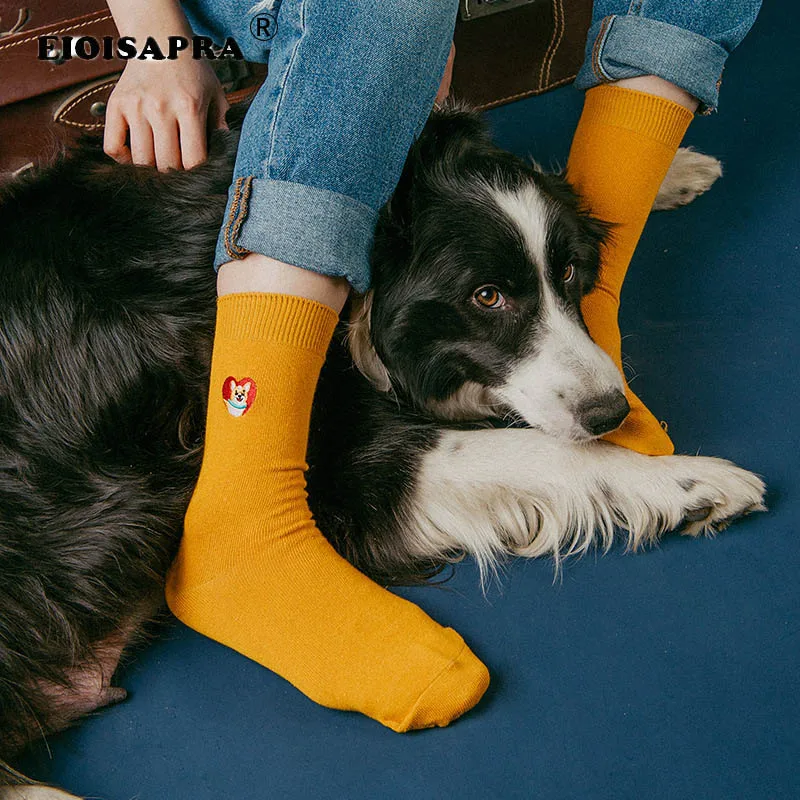 New Tide Sock Casual Double Needle Embroidery Korean Style Women Sock Harajuku Cartoon Dog Cat Animal Socks Colorful Female Sock
New Tide Sock Casual Double Needle Embroidery Korean Style Women Sock Harajuku Cartoon Dog Cat Animal Socks Colorful Female Sock