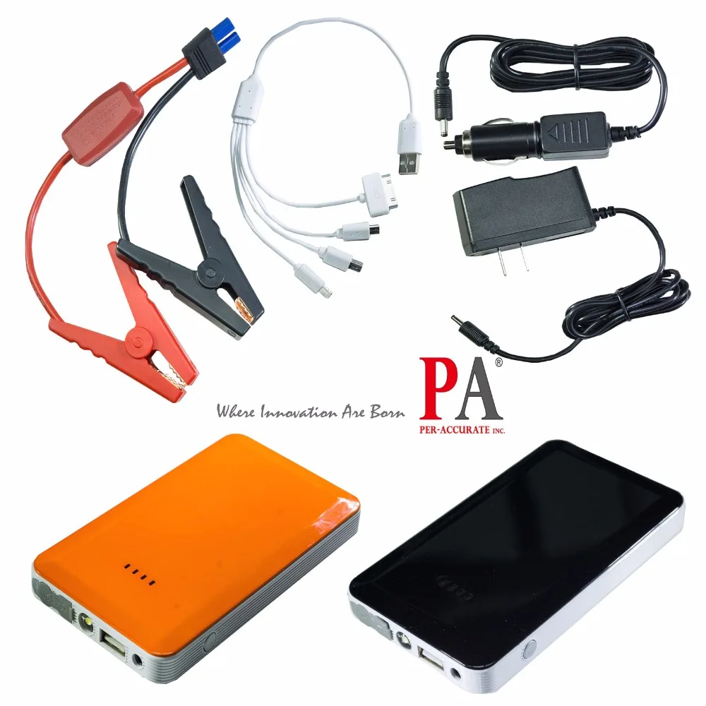 PA LED 1SET x Orange Black Multi-Function Jump Starter 7500 mAH Battery Charger Power Bank Booster | Автомобили и мотоциклы