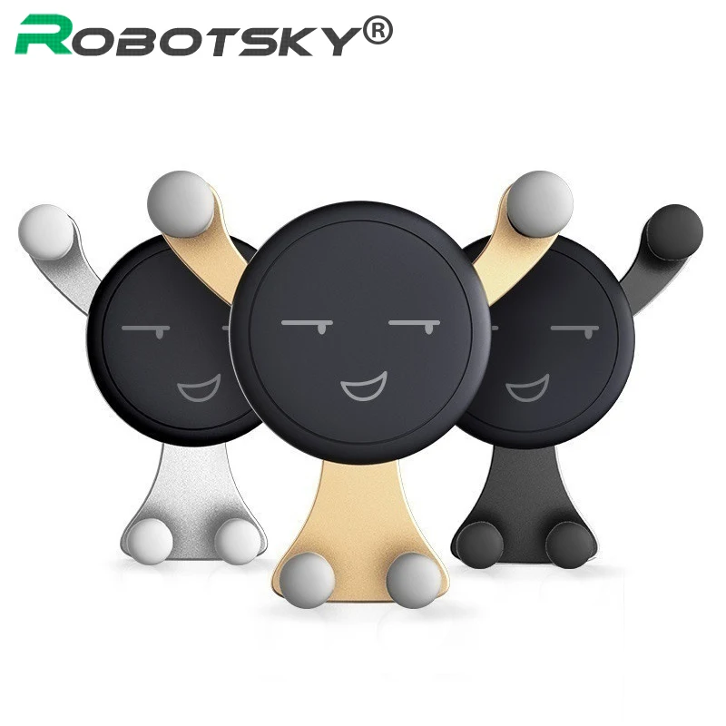Robotsky Phone Car Holder for iPhone X 8 7 6s Plus Air Vent Mount Stand Mobile Phone Holder Stand for Samsung Xiaomi
Robotsky Phone Car Holder for iPhone X 8 7 6s Plus Air Vent Mount Stand Mobile Phone Holder Stand for Samsung Xiaomi