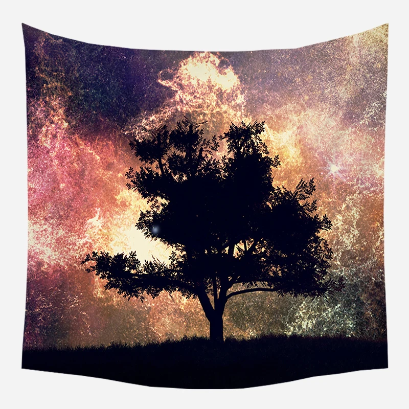 Loartee Fantasy Starry Sky with Tree Printed Landscape Tapestry Bedroom Living Room Home Decorating Carpet Wall Background
Loartee Fantasy Starry Sky with Tree Printed Landscape Tapestry Bedroom Living Room Home Decorating Carpet Wall Background