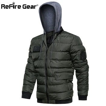 ReFire Gear Men Winter Hoodie Jacket Warm Padded Pilot Military Jacket Casual Hat Removable Hooded Outerwear Parka Coat for Man
ReFire Gear Men Winter Hoodie Jacket Warm Padded Pilot Military Jacket Casual Hat Removable Hooded Outerwear Parka Coat for Man