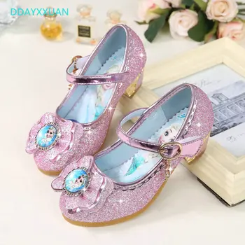 Girls Princess Shoes Fashion Sparkling Children Leather Glitter Girls Wedding Shoes Korean Elsa Printed Kids High-heeled Shoes
Girls Princess Shoes Fashion Sparkling Children Leather Glitter Girls Wedding Shoes Korean Elsa Printed Kids High-heeled Shoes