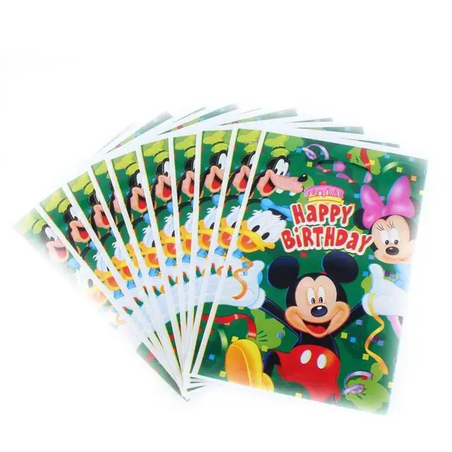 20pcs/lot Mickey Donald Theme Cartoon Plastic Gift Bag Baby Shower Happy Birthday For Boy Girl Gift Party Decoration Supplies
20pcs/lot Mickey Donald Theme Cartoon Plastic Gift Bag Baby Shower Happy Birthday For Boy Girl Gift Party Decoration Supplies