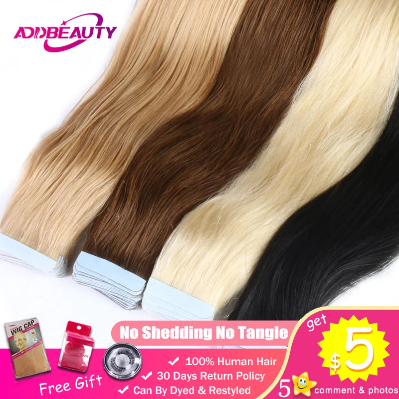Addbeauty Hair 18" 20" 22" Remy Human Hair Extensions 2.5g/stand 20pcs/pack Color #1b #613 #27 #4 Tape In Hair Skin Weft 50g
Addbeauty Hair 18" 20" 22" Remy Human Hair Extensions 2.5g/stand 20pcs/pack Color #1b #613 #27 #4 Tape In Hair Skin Weft 50g