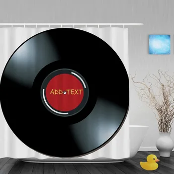 Customized Vintage Vinyl Music Record Shower Curtain Custom Text Bathroom Shower Curtains Polyester Fabric With Hooks
Customized Vintage Vinyl Music Record Shower Curtain Custom Text Bathroom Shower Curtains Polyester Fabric With Hooks