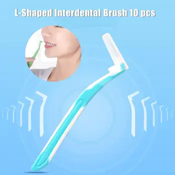 10 PCS/Box Interdental Brush Cleaning Tooth Gap Orthodontic Type L-Shaped Interdental Brushes Oral Teeth Care For Adults
10 PCS/Box Interdental Brush Cleaning Tooth Gap Orthodontic Type L-Shaped Interdental Brushes Oral Teeth Care For Adults