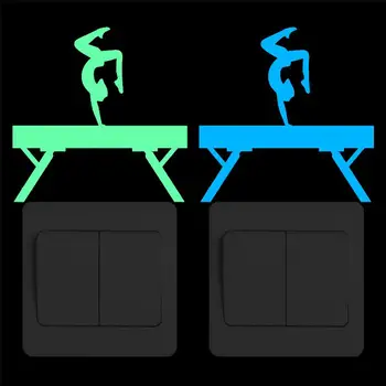 Balance Beam Girl Glow Switch Sticker Cartoon Gymnastics Vinyl Wall Decal Luminous Sticker for Kids Rooms Bedroom Home Decor
Balance Beam Girl Glow Switch Sticker Cartoon Gymnastics Vinyl Wall Decal Luminous Sticker for Kids Rooms Bedroom Home Decor