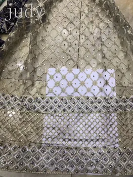 HX29# High quality African cloth French lace 5 color embroidery beads water drill mesh fabric for wedding dress
HX29# High quality African cloth French lace 5 color embroidery beads water drill mesh fabric for wedding dress