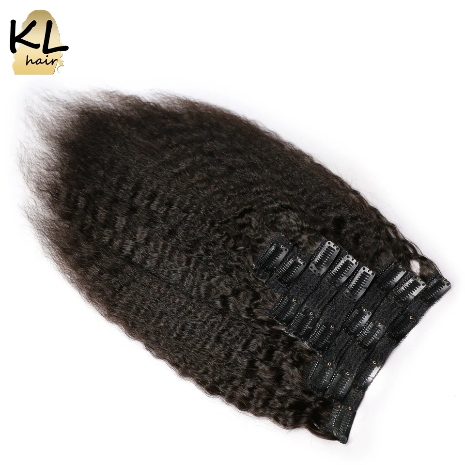 KL Clip in Human Hair Extensions Natural Black Brazilian Remy Human Hair Kinky Straight Clip-ins 8Pcs/Set 120 Gram Fast Shipping
KL Clip in Human Hair Extensions Natural Black Brazilian Remy Human Hair Kinky Straight Clip-ins 8Pcs/Set 120 Gram Fast Shipping