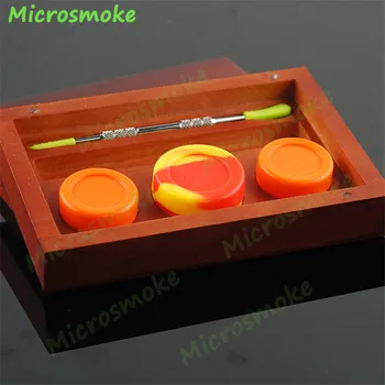 1se 17ml Silicone wooden gif kit wax oil container 7ml 5ml dry herb jars dab gift box 147*98*35mm 205g Dustproof free shipping
1se 17ml Silicone wooden gif kit wax oil container 7ml 5ml dry herb jars dab gift box 147*98*35mm 205g Dustproof free shipping