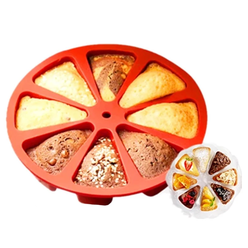 Baking Molds Round Cavity Silicone 8 Red Silicone Portion Cake Mold Soap Mould Pizza Slices Pan
Baking Molds Round Cavity Silicone 8 Red Silicone Portion Cake Mold Soap Mould Pizza Slices Pan