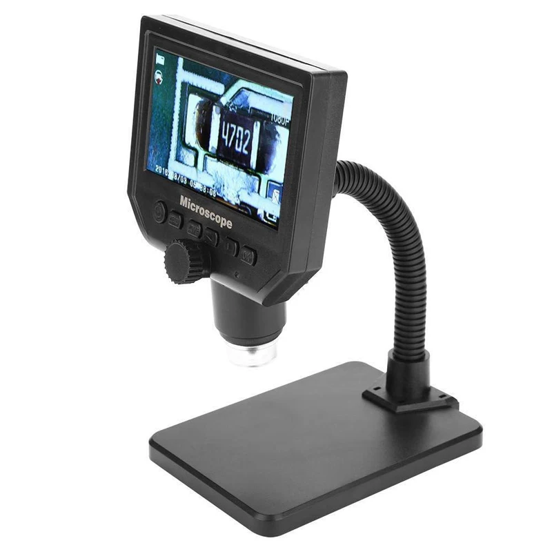 600X 4.3 LCD Display 3.6MP Electronic Digital Video Microscope Portable LED Magnifier for Mobile Phone Maintenance QC/Industrial
600X 4.3 LCD Display 3.6MP Electronic Digital Video Microscope Portable LED Magnifier for Mobile Phone Maintenance QC/Industrial