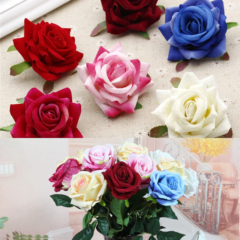 5CM Velvet roses artificial flowers for wedding decoration party / living room decoration for Valentine's Day 1PCS
5CM Velvet roses artificial flowers for wedding decoration party / living room decoration for Valentine's Day 1PCS
